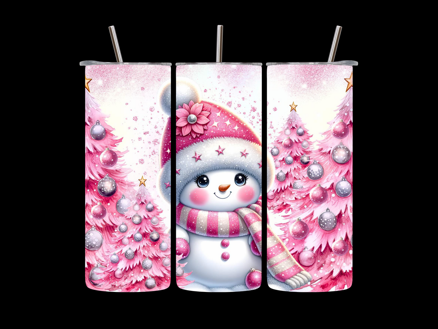 Snowman 20 oz Skinny Tumbler