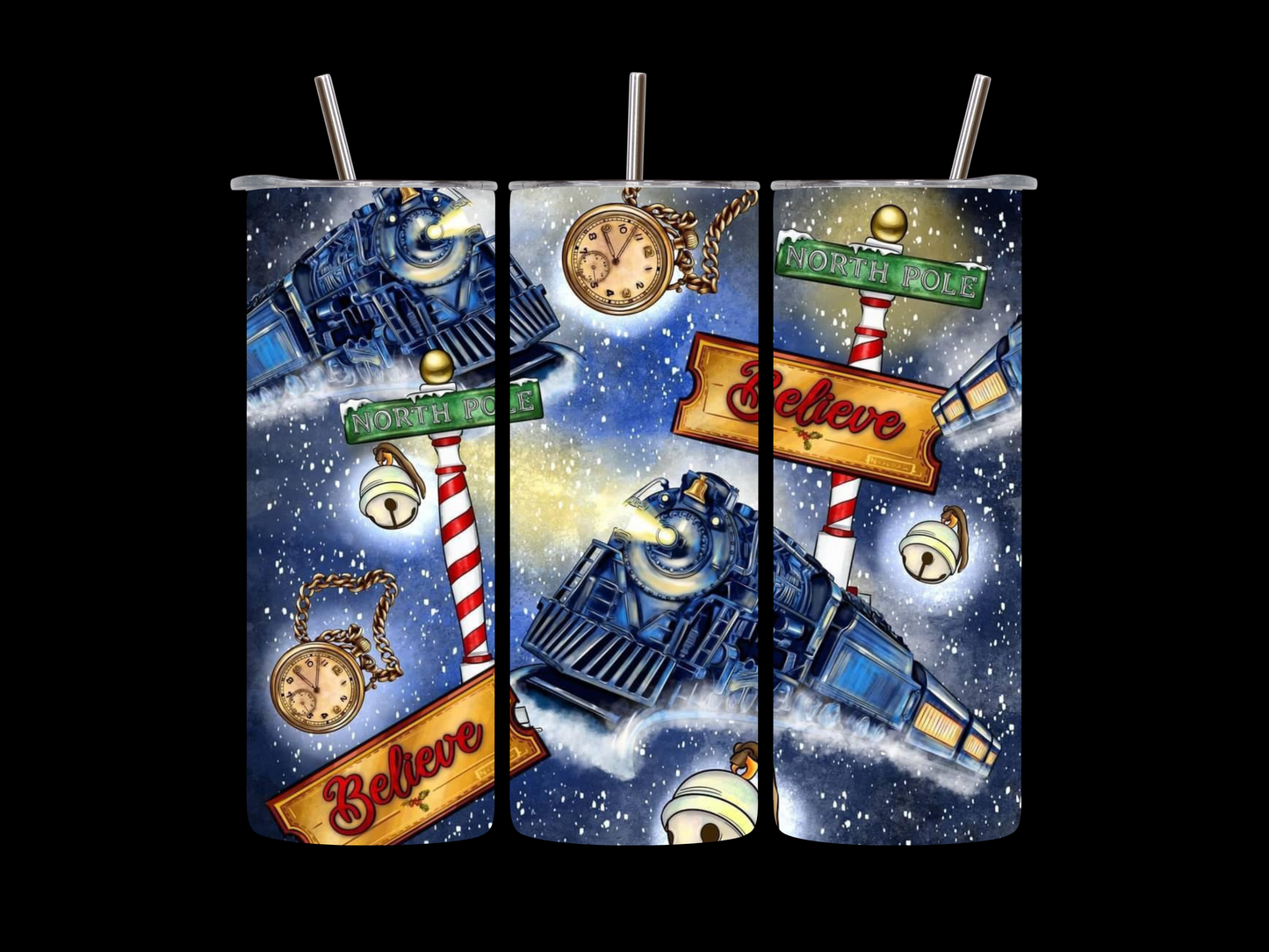 Polar Express Theme 20 oz Skinny Tumbler