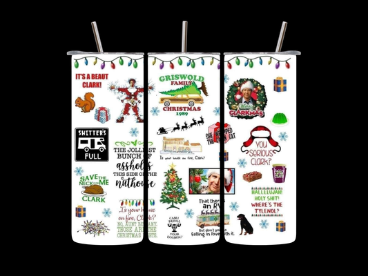 National Lampoons Christmas Vacation 20 oz Skinny Tumbler