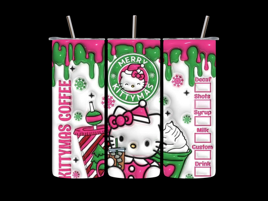 Hello Kitty Christmas 20 oz Skinny Tumbler