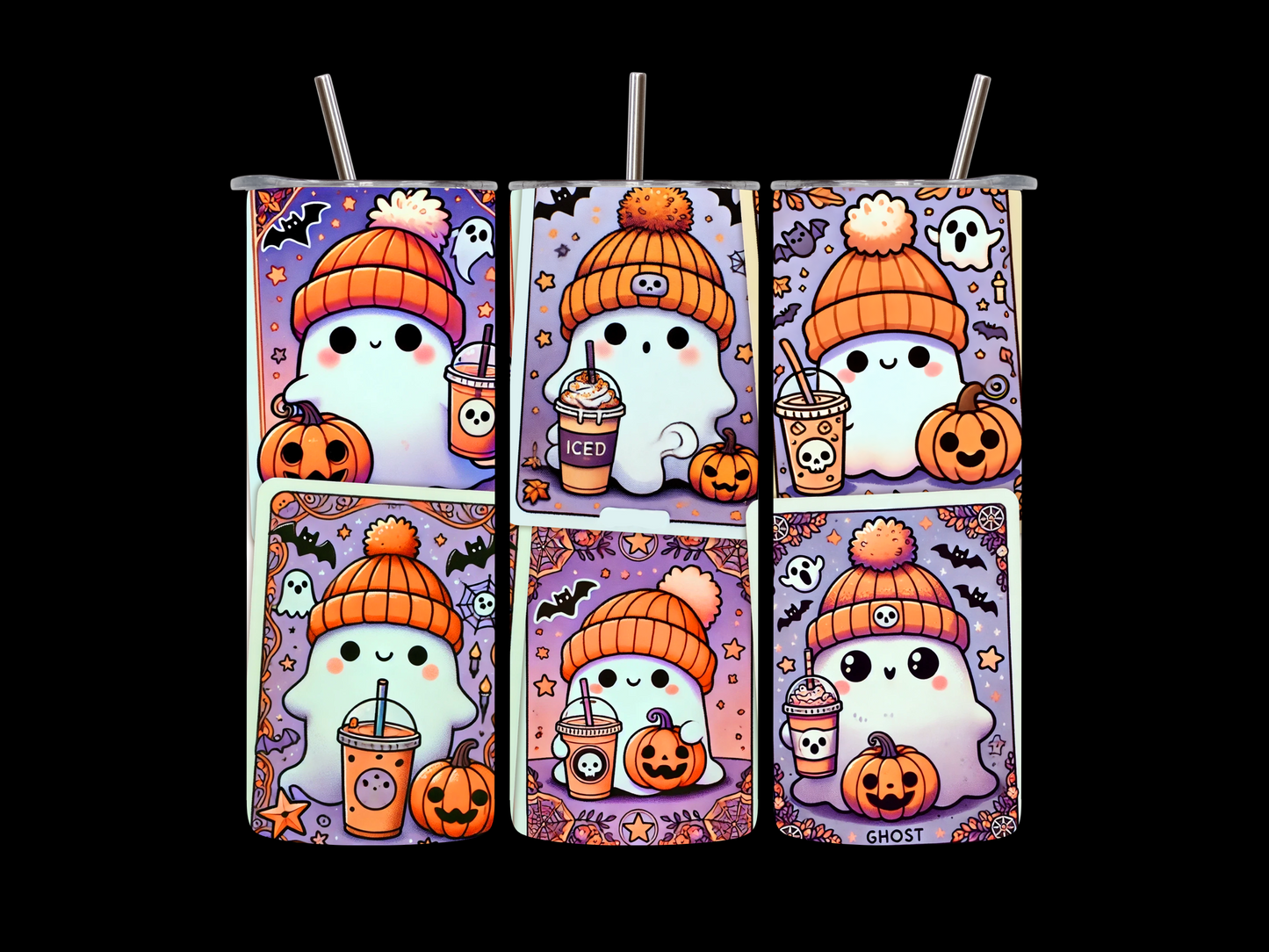 Tarot Card Ghost 20oz Skinny Tumbler