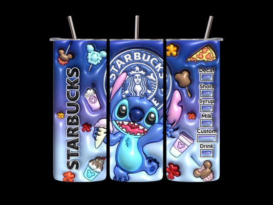 Stitch and Treats 20oz  skinny tumbler