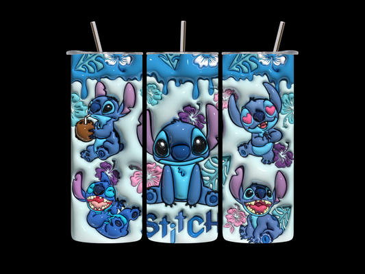 Stitch 20oz  skinny tumbler