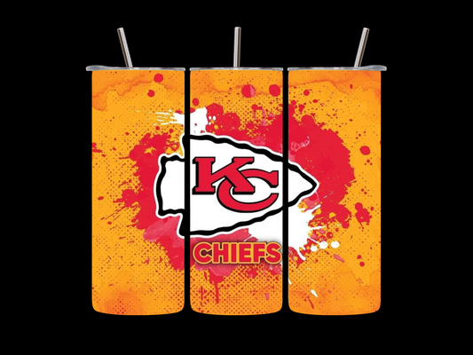 Kansas City Chiefs  20oz  skinny tumbler