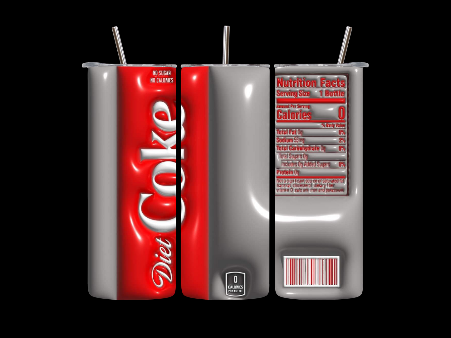 DIET COKE  20oz  skinny tumbler