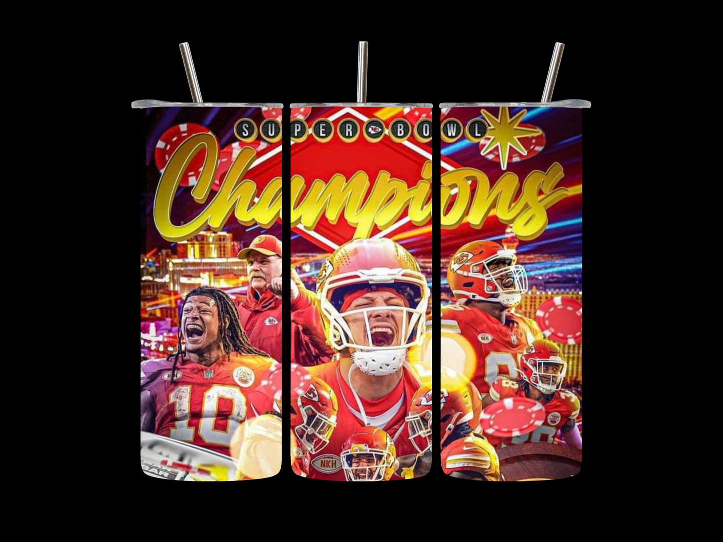 Kansas City Chiefs Champions 20oz  skinny tumbler